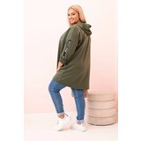 Kesi Włoski Women's butter-colored sweatshirt with decorative sleeves black | shoptok.hr