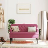 vidaXL Klop z naslonjalom vinsko rdeča 119,5x64,5x75 cm žamet Cene