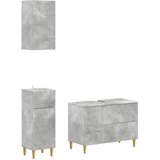  Set za kupaonicu od 3 dijela ARNHEM Betonska siva | shoptok.hr