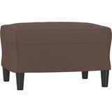 The Living Store Stolček za noge rjav 60x50x41 cm umetno usnje - Stolček Za Noge, (21419728) | Shoptok.si