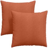 vidaXL Blazine za kavč 2 pcs Rdeče oranžna 80 x 80 cm Žametna tkanina | Shoptok.si