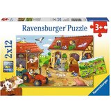 Ravensburger 2x12 delna sestavljanka Delo na kmetiji 075607 Cene