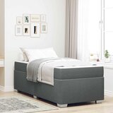  Krevetna konstrukcija s madracem Tamno siva 80 x 200 cm tkanina | shoptok.hr