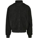 Urban Classics Plus Size Sherpa Jacket Boxy Black Cene