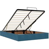 vidaXL otomanski krevet s madracem&led tamnoplavi 140x190cm baršunasti | shoptok.hr