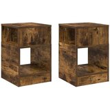  Stranska miza 2 pcs Dimljeni oreh 30,5 x 30 x 45 cm, (5000201701) | Shoptok.si