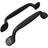 Drška za namještaj 2 pcs Crna 130 x 19 4 x 22 3 mm Aluminij | shoptok.hr