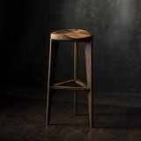 Meda_Furniture Terca Drvena barska stolica, Orah Cene