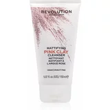 Revolution Pink Clay čistilna pena z matirajočim učinkom 150 ml
