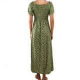 Gemre Green maxi dress in small flowers Hajden | Shoptok.si