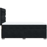 vidaXL Box spring postelja z vzmetnico črna 80x200 cm žamet | Shoptok.si