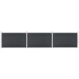  Vrtna ograja WPC 526x106 cm siva, (20765826) | Shoptok.si