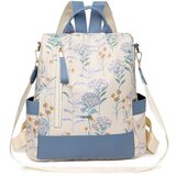 INF Vsestranski modri nahrbtnik - elegantna mešanica PU usnja in najlona Blue, (21836453) | Shoptok.si