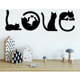 Wallity zidna dekoracija Cat 11, 60x19cm, Crna | ePonuda.com