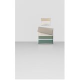 Novel OBOJESTRANSKA POSTELJNINA 140/200 cm saten zelena, bež | Shoptok.si