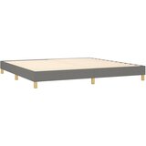  box spring s madracem LED tamnosivi 200x200 cm tkanina | shoptok.hr