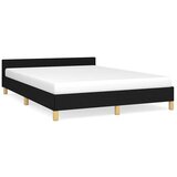Maison Chic Posteljni okvir - Dvoposteljna postelja - Zakonska postelja brez vzmetnice črn 140x200 cm blago-J11744, (21773747) | Shoptok.si