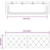  Jastuk za uzglavlje tamnozeleni 160 cm baršunasti | shoptok.hr