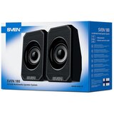 Sven 180 Zvučnici 2.0 Crni, USB, Izlazna Snaga 2x3W (RMS) | shoptok.hr