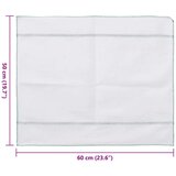 vidaXL Krpe za pod 50 kom bijele sa zelenim prugama 50 x 60 cm | shoptok.hr