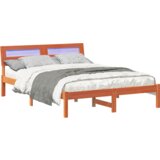  Konstrukcija postelje z vzglavjem Voskast rjav 120 x 200 cm, (5000126580) | Shoptok.si