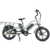 JOBOBIKE Električno tovorno kolo za družino Transer, senzor navora, 48V 13Ah dvojna baterija, nosilnost 200kg, sivo, (5000039068) Cene