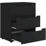vidaXL Bivak VISNES Black 60x40x73 cm Inženirski les | Shoptok.si