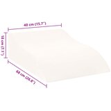  Jastučić za noge Bijelo 68 x 40 x 18 cm PU pjena | shoptok.hr