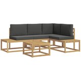 vidaXL Set vanjskih sofa 4 Komad Bijela i antracit Poliester - Bijela i antracit | shoptok.hr