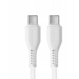 Jellico Podatkovni kabel KDS-30 (Fast Charge) 3,0A 60W vhod Type-C na Type-C 1m, bel, bakrena sredica, ekstremno vzdržljiv cene