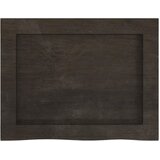  Zidna polica tamnosmeđa 40x30x(2-4) cm od obrađene hrastovine | Eponuda.ba