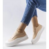 Gemre Beige platform sneakers Castanthei | Shoptok.si