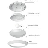 Braytron bela plafonjera 1xE27 sa senzorom | ePonuda.com