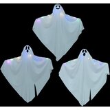 Halloween Ob Hanging Ghost 3 pcs Bijelo 52 x 62 cm Poliester | shoptok.hr