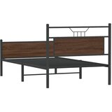  Okvir kreveta bez madraca smeđa boja hrasta 100 x 190 cm drveni | Eponuda.com