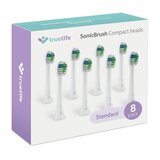 Truelife SonicBrush Compact White Standard zamjenske glave za zubnu četkicu SonicBrush Compact-series White 8 kom | shoptok.hr