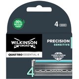 Wilkinson Sword Quattro Titanium Sensitive set rezervnih glav za britvico 4 ks za moške | Shoptok.si