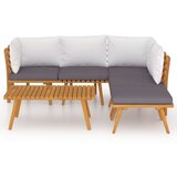  6-dijelna vrtna garnitura s jastucima masivno bagremovo drvo | shoptok.hr