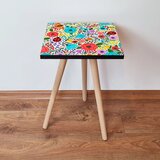 Hanah home klub sto Shp4, 35x42x35 cm, Šareni | ePonuda.com