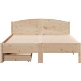 vidaXL Okvir kreveta bez madraca 150 x 200 cm od masivne borovine | shoptok.hr
