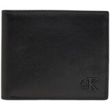 Calvin Klein Jeans Denarnice BOLD CK SUEDE BILLFOLD W/ COIN LV04D1365G Črna Cene