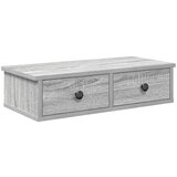 vidaXL Stenska polica s predali artisan hrast 60x28x15 cm inž. les | Shoptok.si