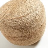 Kave Home Juta za sedenje pouf Dip, naravna | Shoptok.si