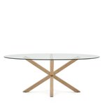 Kave Home Blagovaonski stol sa staklenom pločom stola 100x200 cm Argo – | shoptok.hr