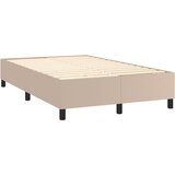 Krevet s oprugama i madrac cappuccino 120x200cm od umjetne kože | shoptok.hr
