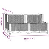  Povišena gredica 80 x 80 x 38 cm od polipropilena | shoptok.hr