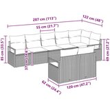  Set sofe 8 pcs Siva poliratan | shoptok.hr
