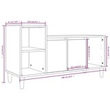 TV ormarić bijeli 100 x 35 x 55 cm od konstruiranog drva | shoptok.hr