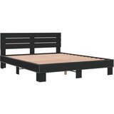 vidaXL Okvir za krevet crni 150x200 cm konstruirano drvo i metal | shoptok.hr