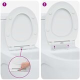 vidaXL Bela Plastika Standard Straniščna deska Drugo Sodobna Cene